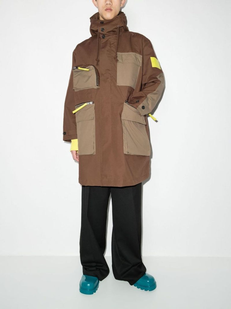 Multi-pocket Cotton Parka Coat