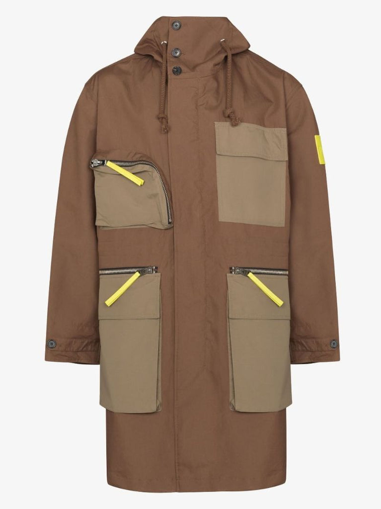 Multi-pocket Cotton Parka Coat