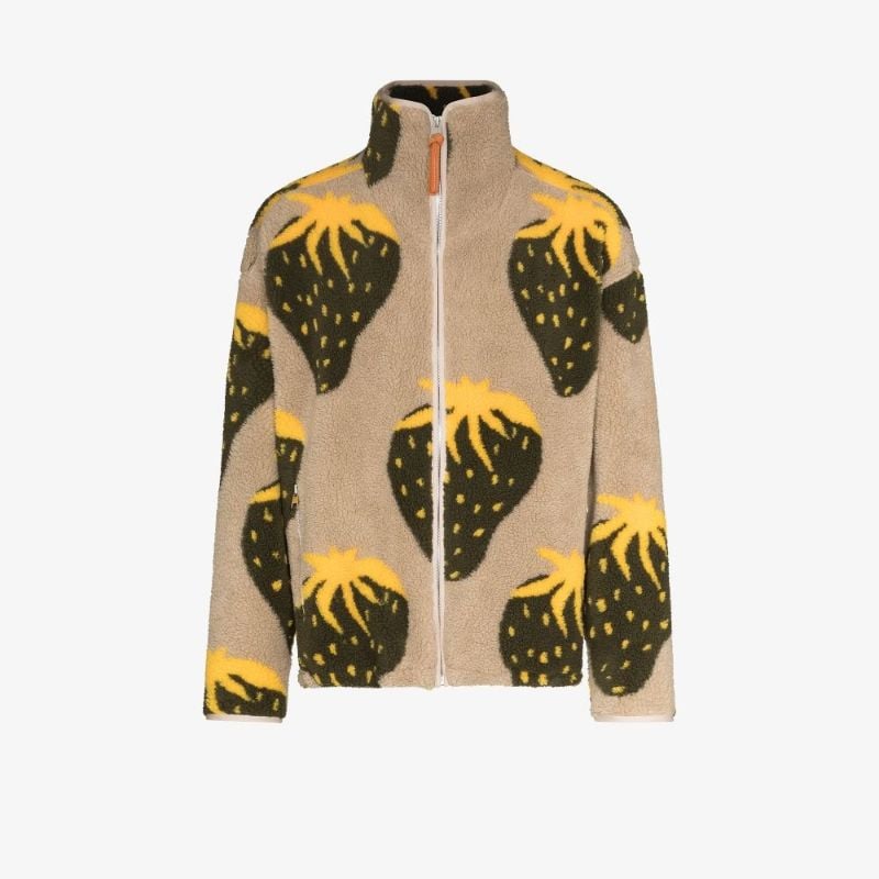 Strawberry Zip-up Sweater