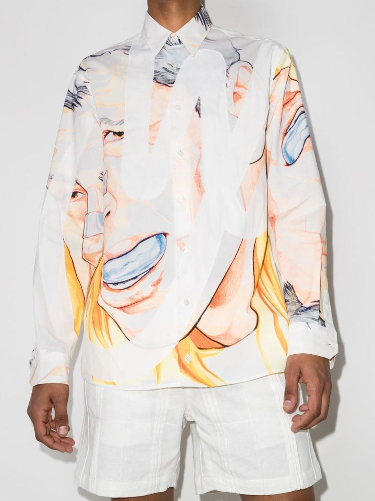 Rugby Face Print Shirt