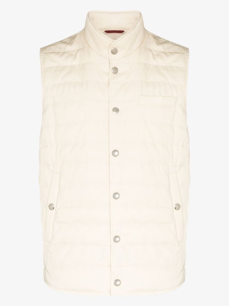 Padded Buttoned Gilet