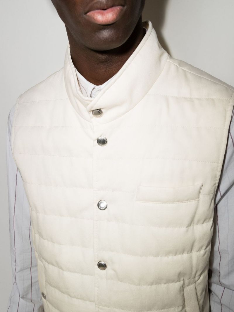 Padded Buttoned Gilet