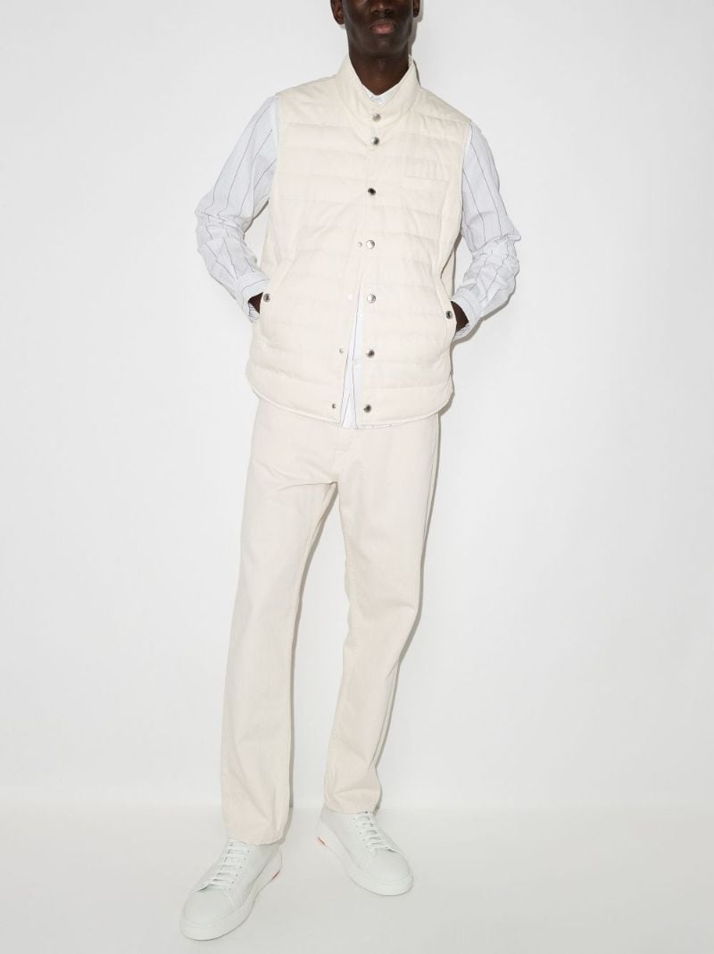 Padded Buttoned Gilet