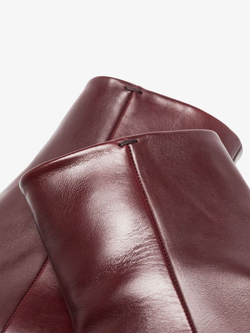 Red Wooster 40 Leather Ankle Boots