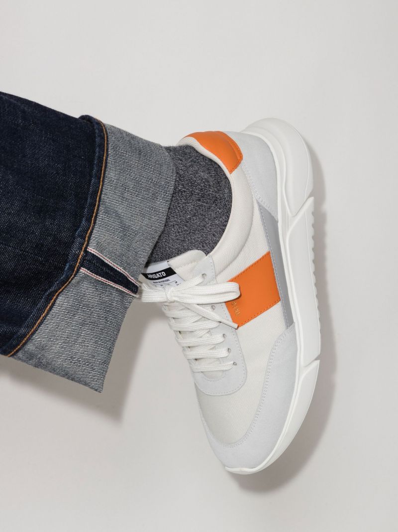 White Genesis Low Top Sneakers
