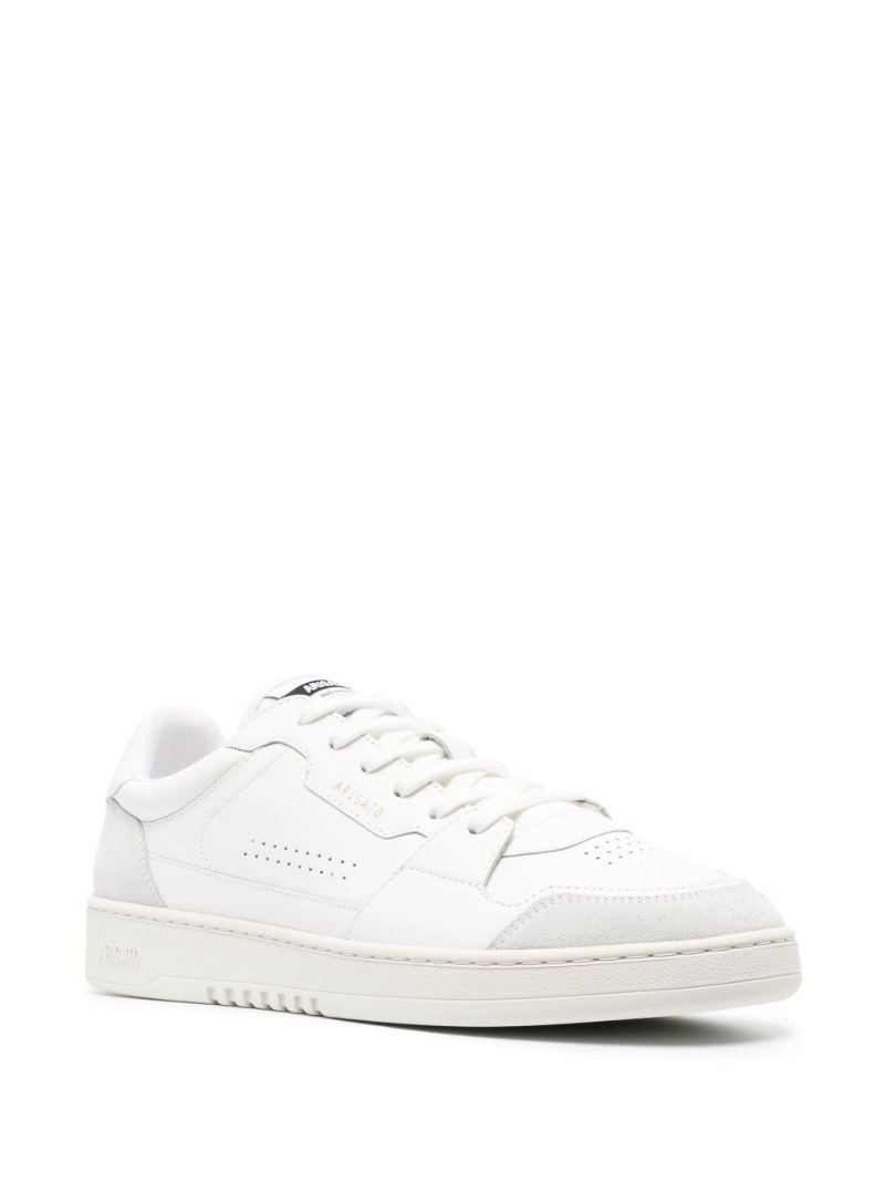 White Dice Lo Leather Sneakers