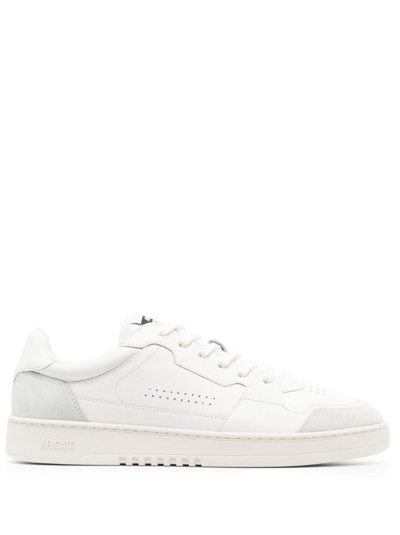 White Dice Lo Leather Sneakers
