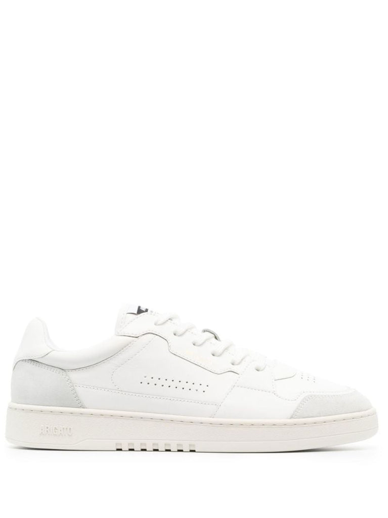 White Dice Lo Leather Sneakers