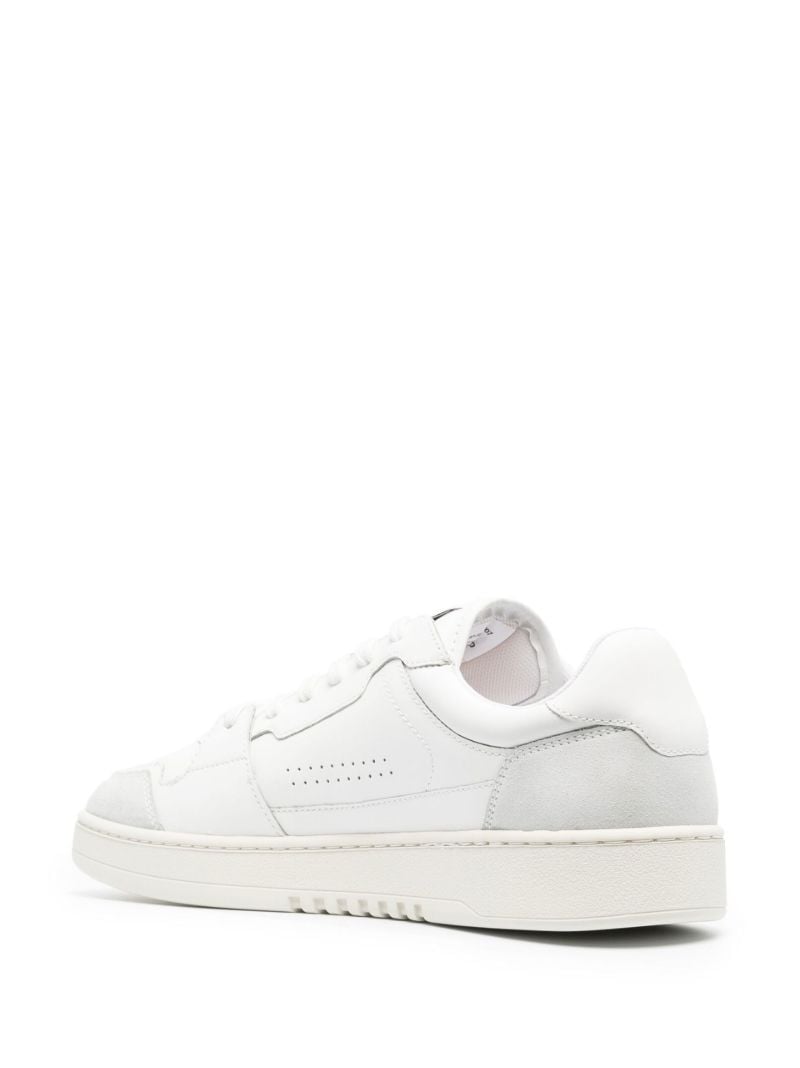White Dice Lo Leather Sneakers