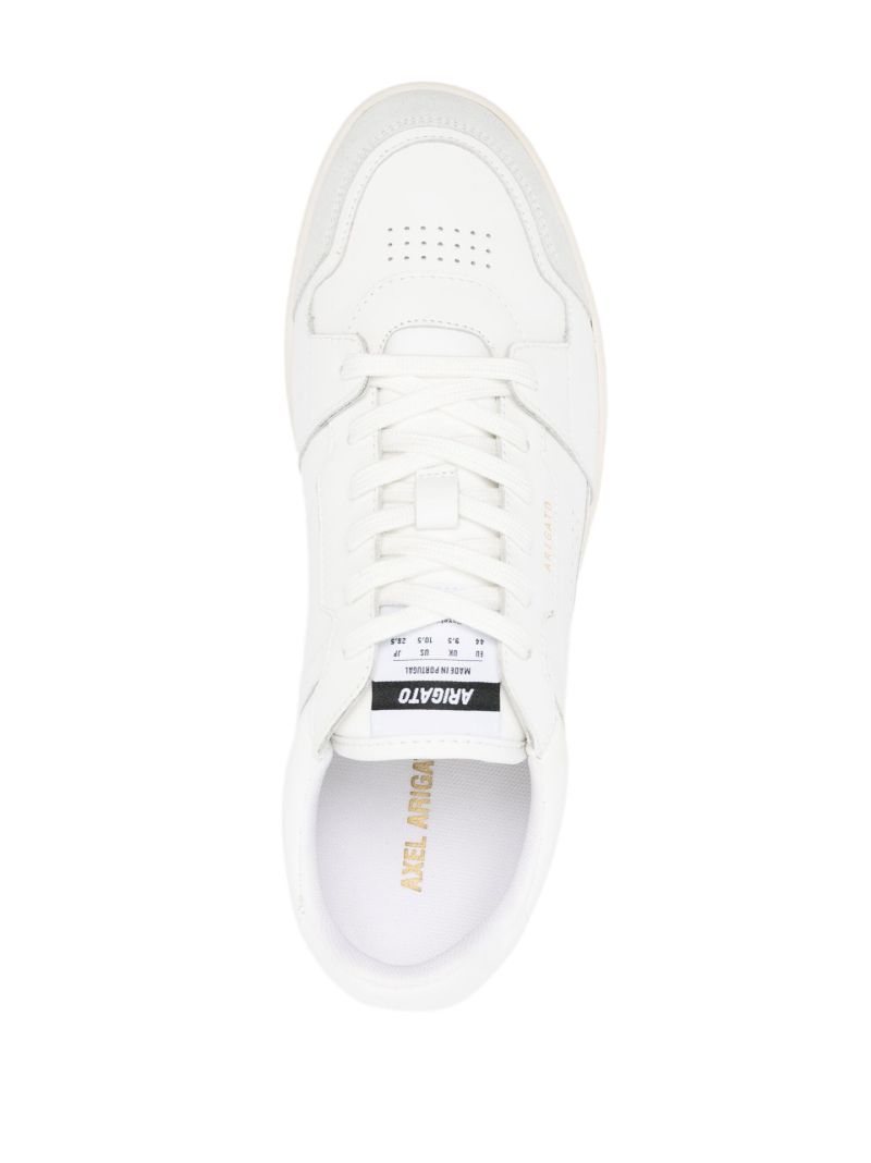 White Dice Lo Leather Sneakers