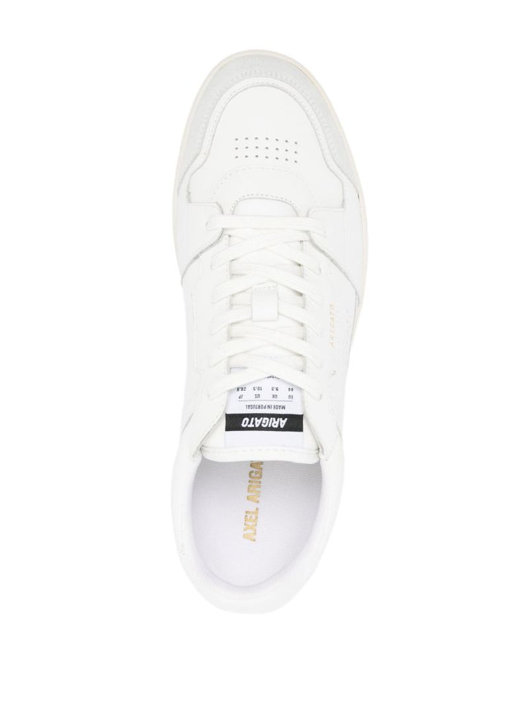 White Dice Lo Leather Sneakers