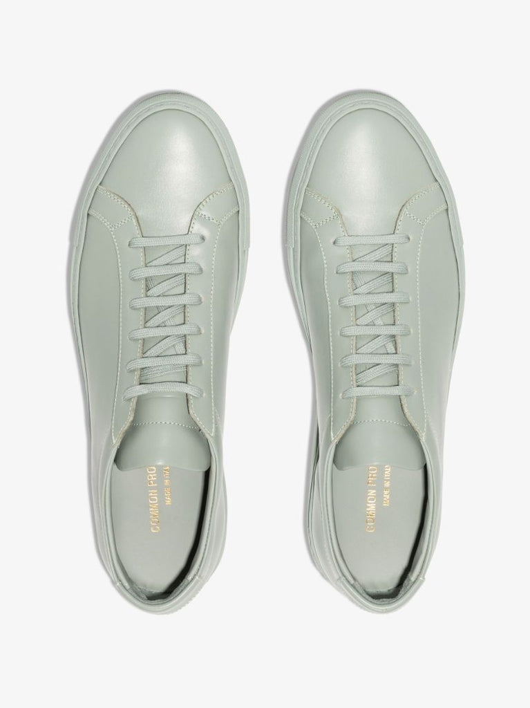 Green Achilles Low Top Leather Sneakers