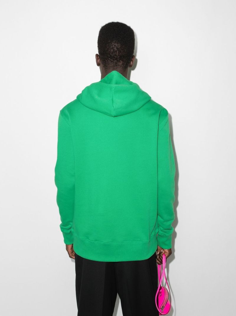 Embroidered Logo Drawstring Hood