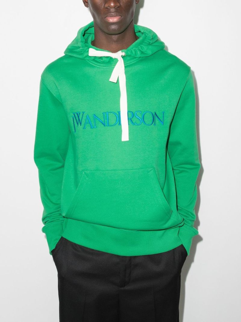 Embroidered Logo Drawstring Hood