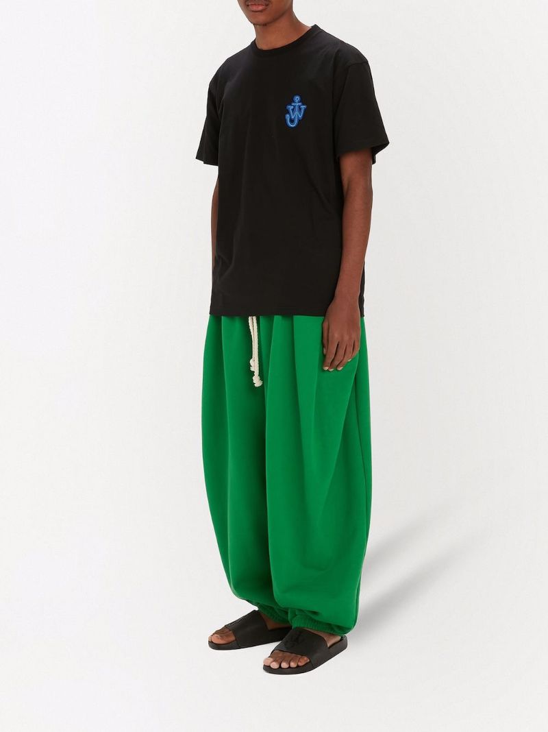 Black Anchor-appliquÃ_x0083_Â© Cotton T-shirt