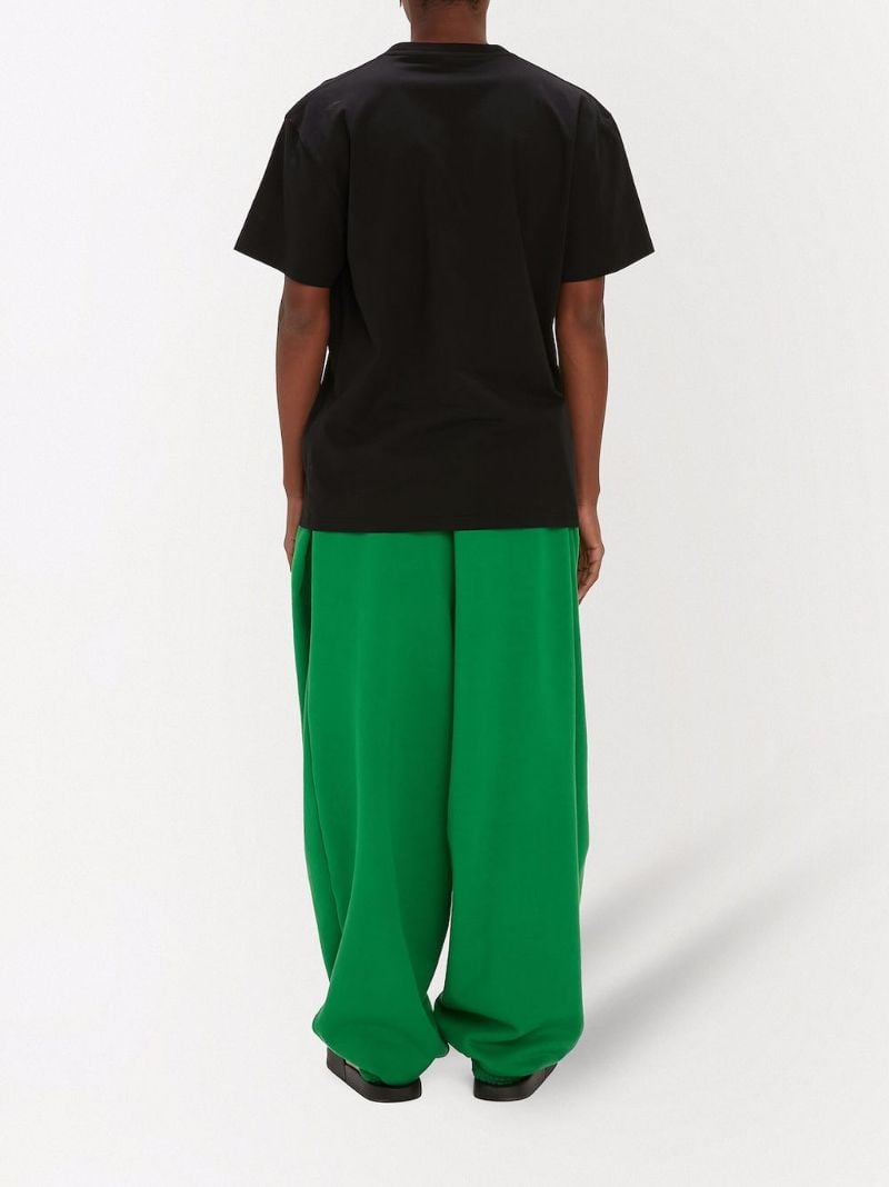 Black Anchor-appliquÃ_x0083_Â© Cotton T-shirt