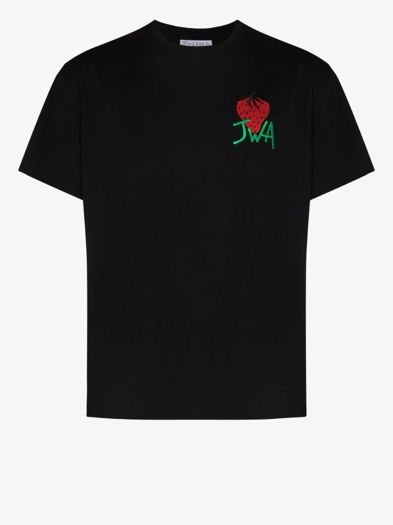 Strawberry Logo Cotton T-shirt