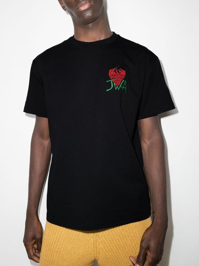 Strawberry Logo Cotton T-shirt