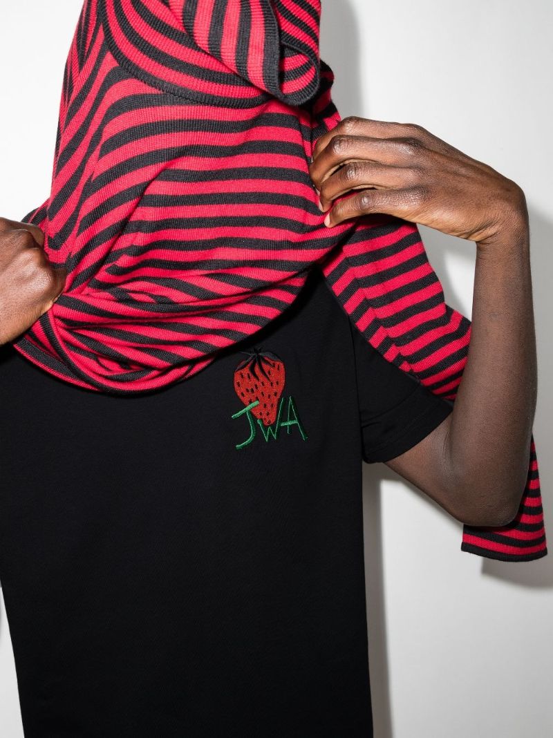 Strawberry Logo Cotton T-shirt