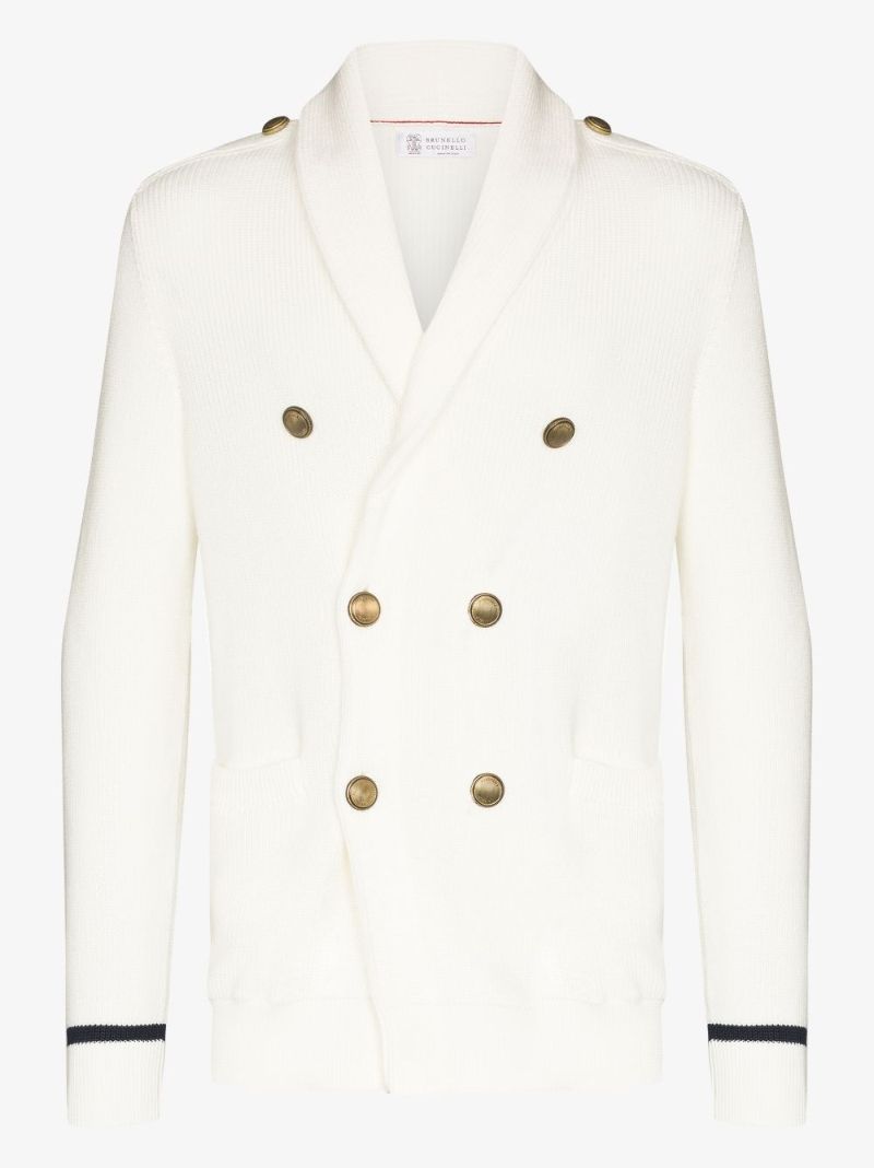 Double-breasted Cotton Cardigan