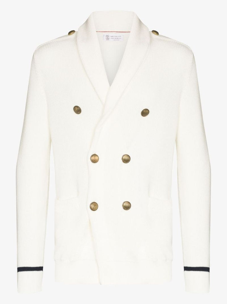 Double-breasted Cotton Cardigan