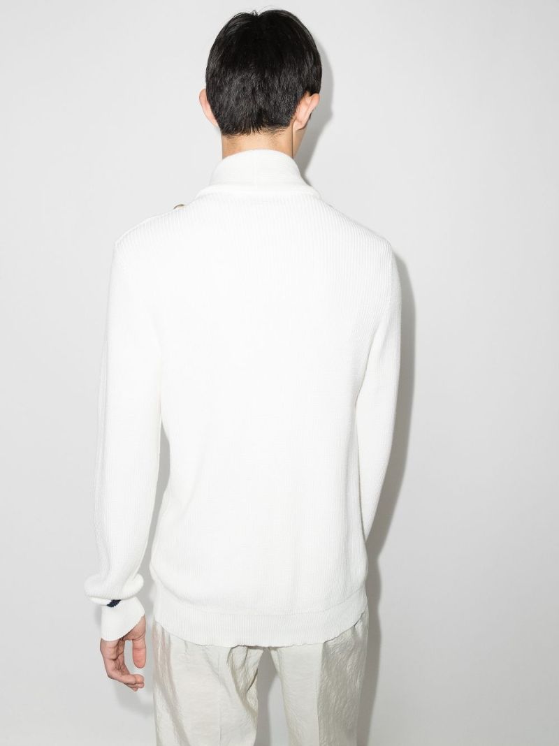 Double-breasted Cotton Cardigan