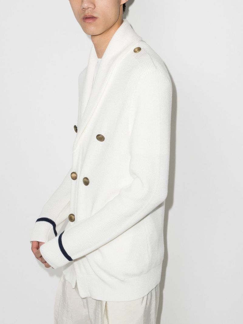 Double-breasted Cotton Cardigan