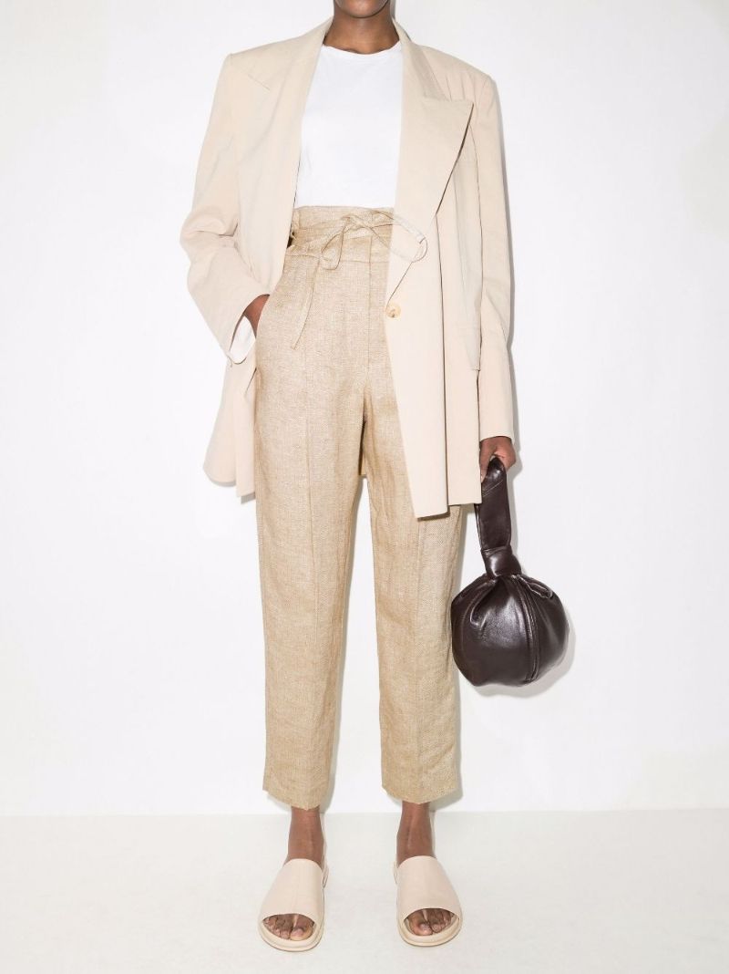 High Waist Tapered Trousers