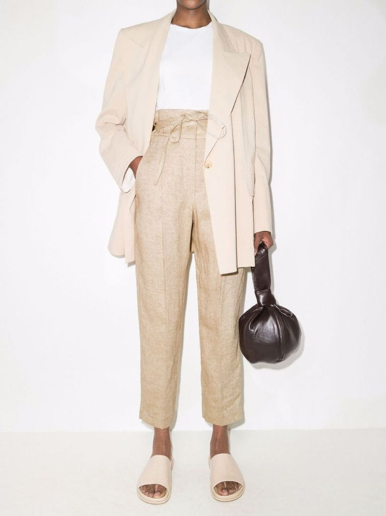 High Waist Tapered Trousers