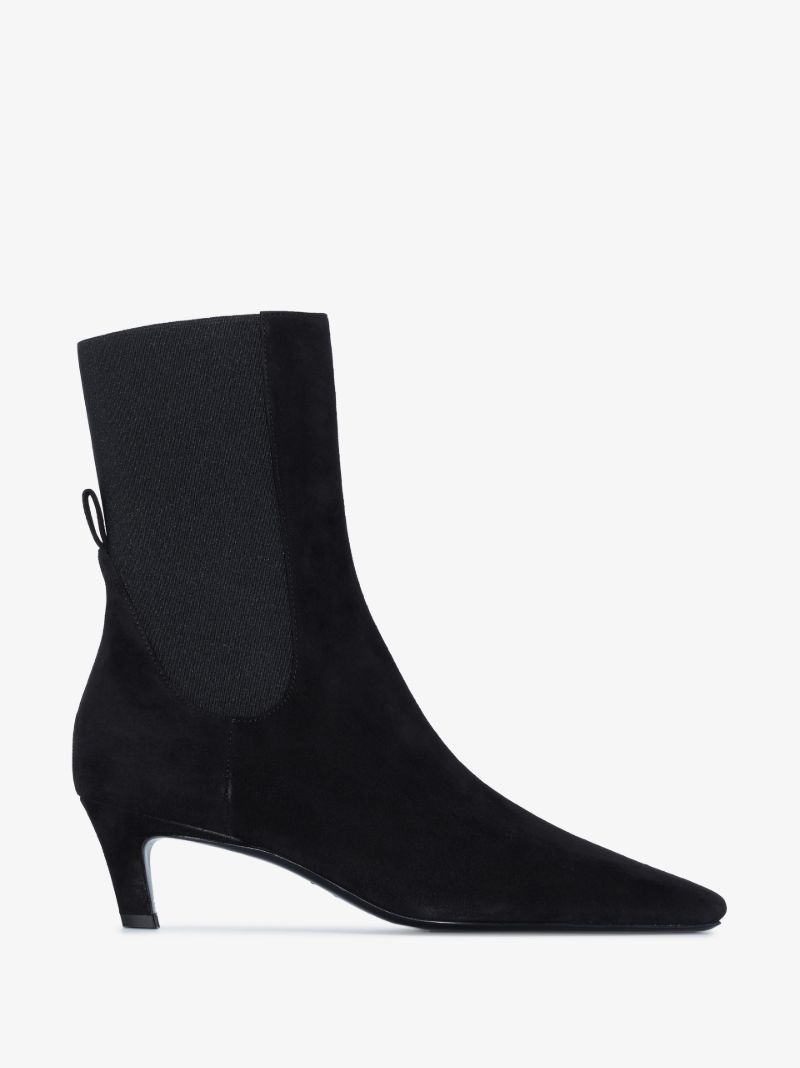 Black 60 Suede Chelsea Boots