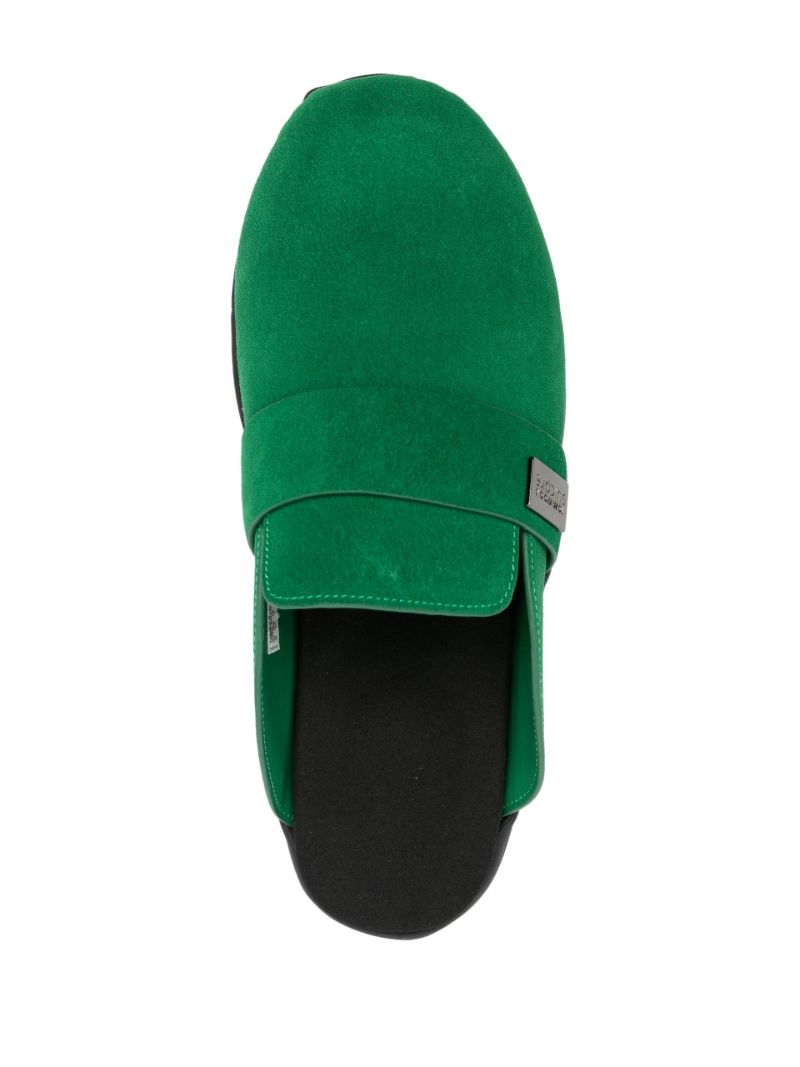 X Suicoke Green MakÃ_x0083_Â¶ Suede Clogs