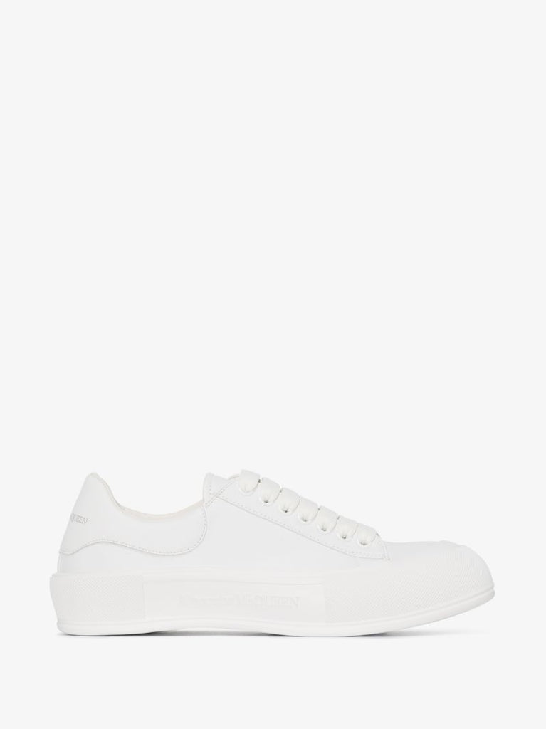 White Deck Plimsoll Low Top Sneakers