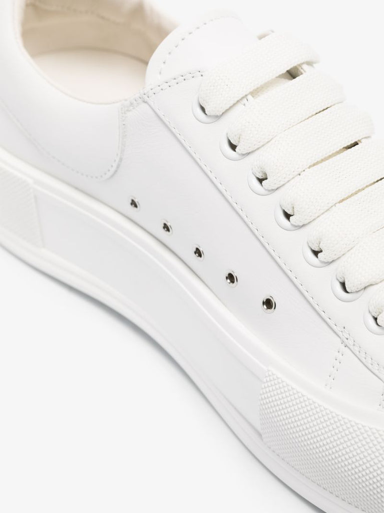 White Deck Plimsoll Low Top Sneakers