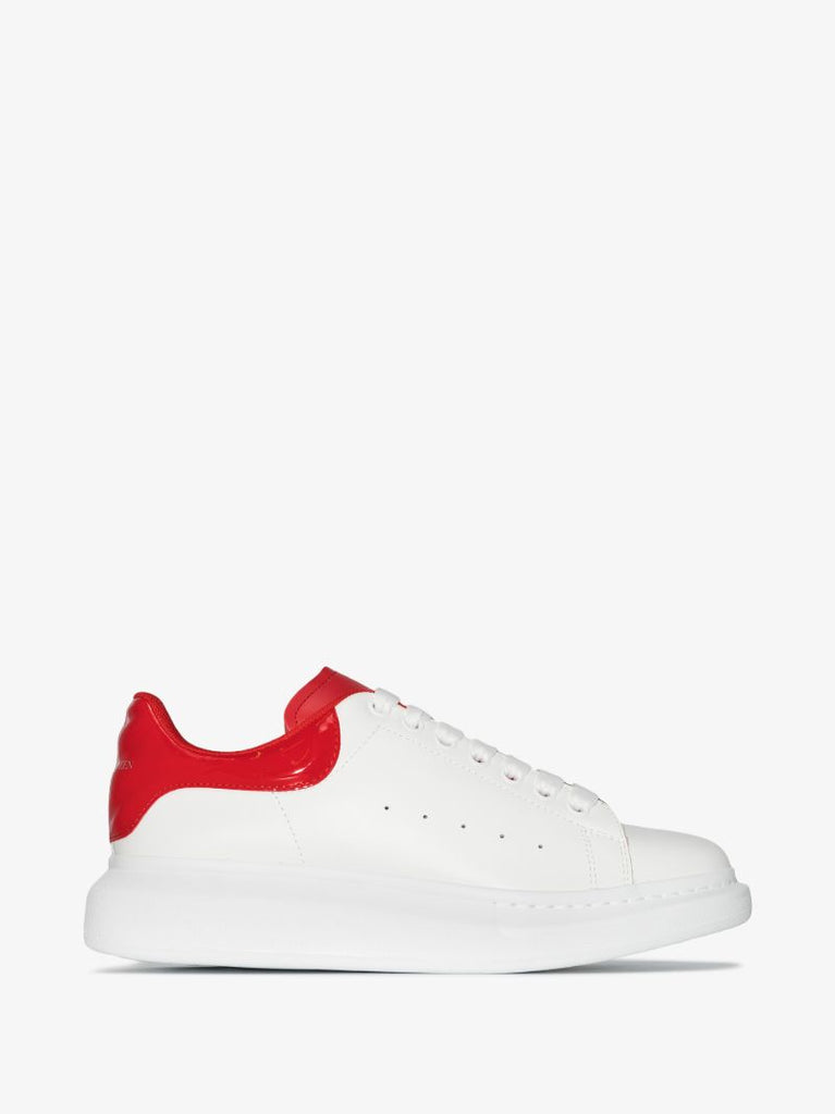 White and Red Oversized Sneakers