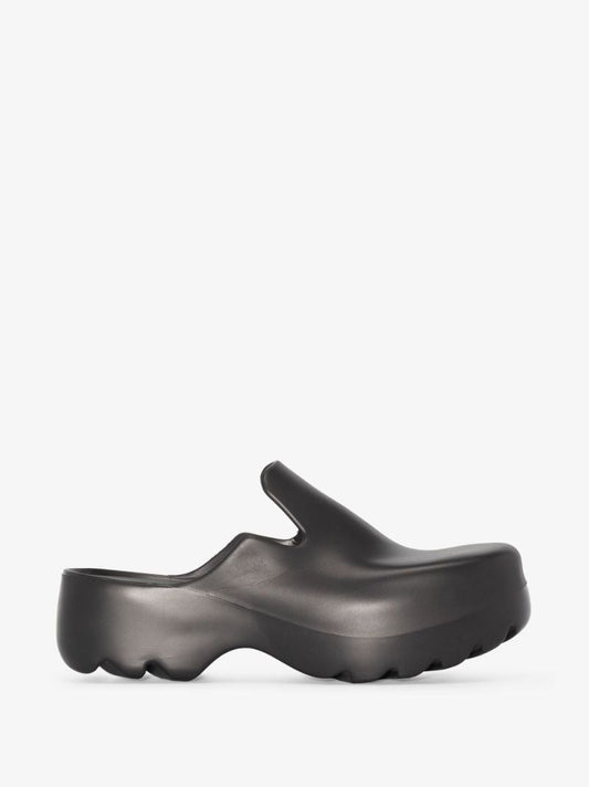 Black Flash Rubber Clogs