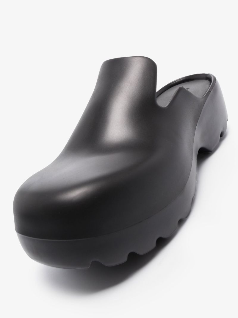 Black Flash Rubber Clogs
