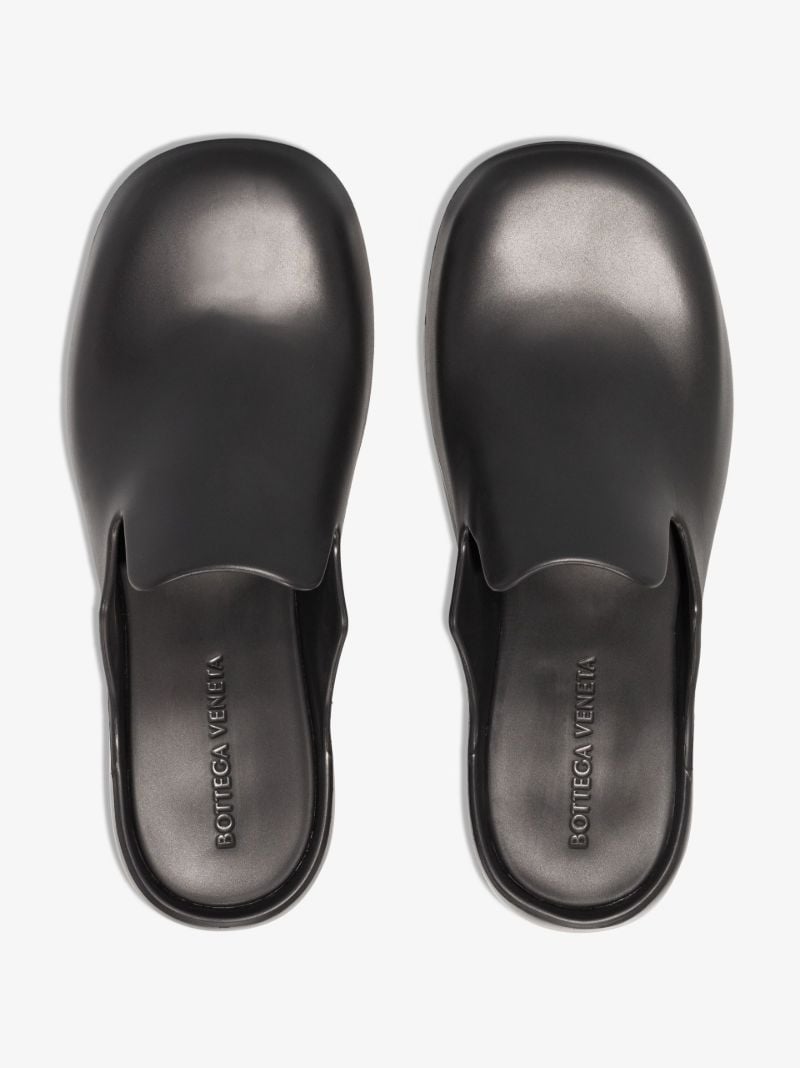 Black Flash Rubber Clogs