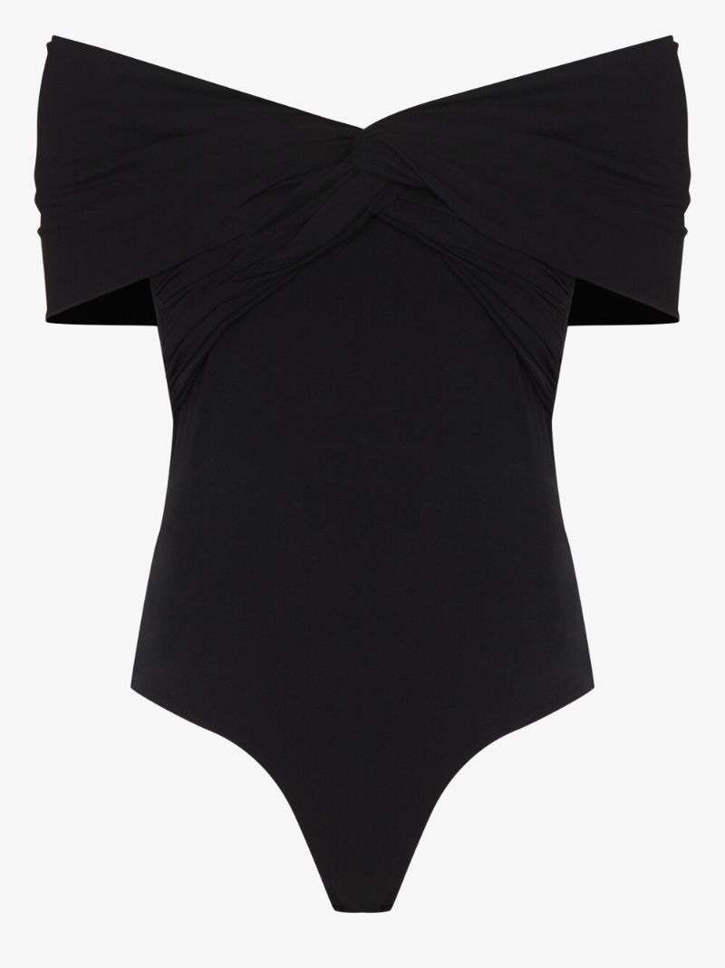 Black the Cerise Cotton Bodysuit