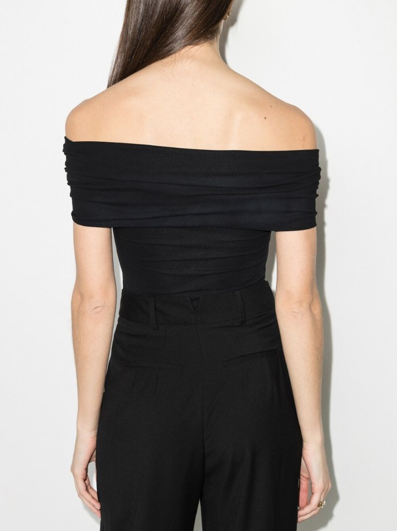 Black the Cerise Cotton Bodysuit
