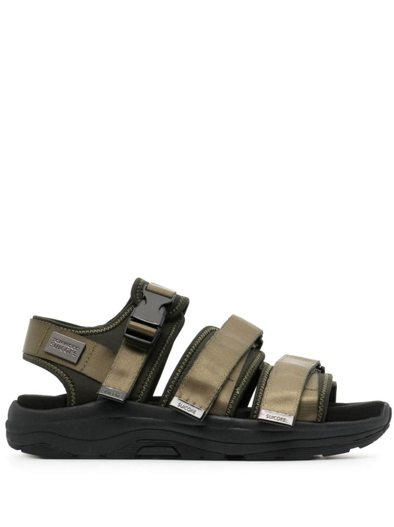 X Suicoke Green Vega Strap Sandals