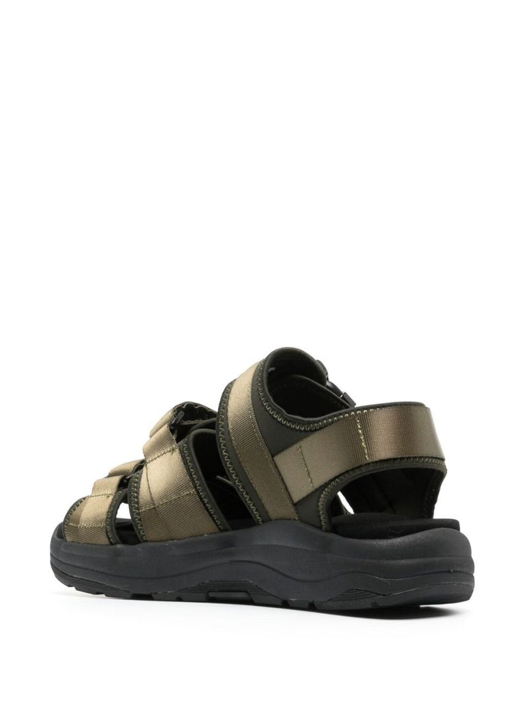 X Suicoke Green Vega Strap Sandals