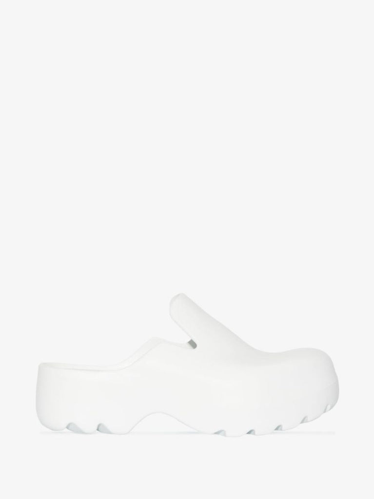 White Flash Rubber Clogs
