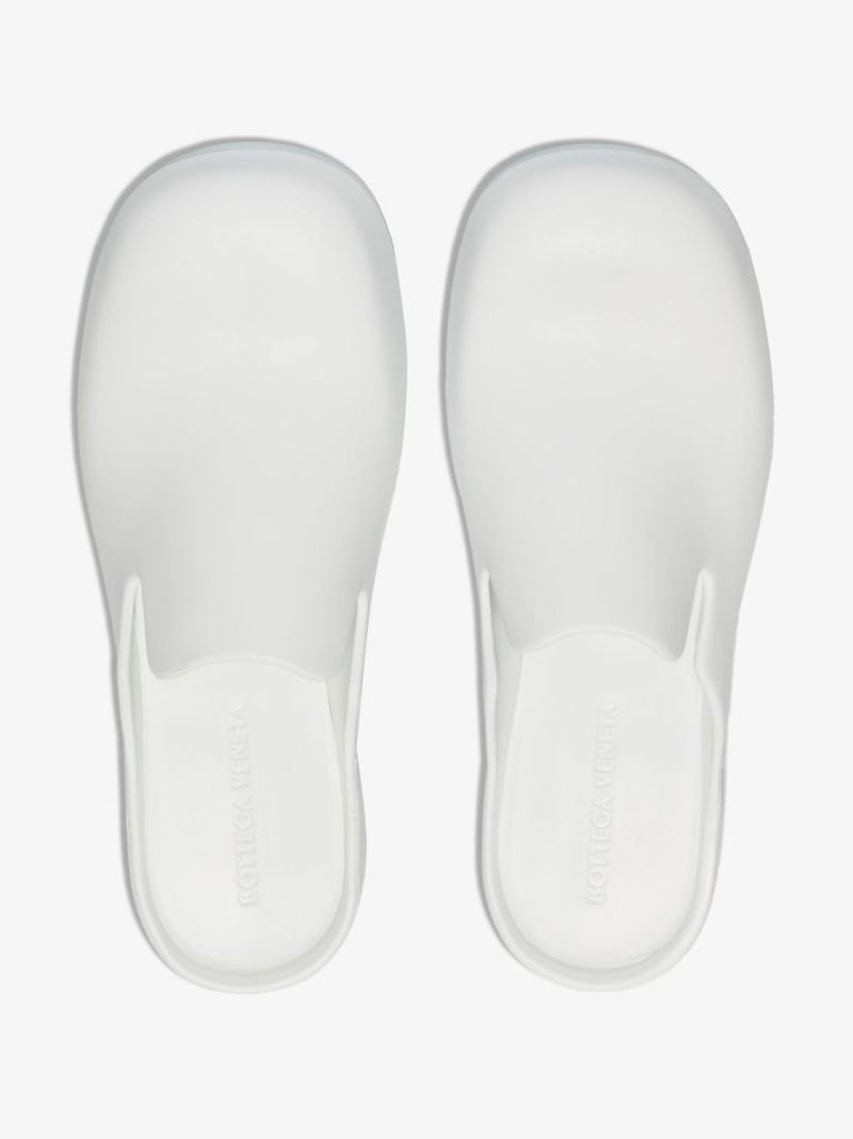 White Flash Rubber Clogs