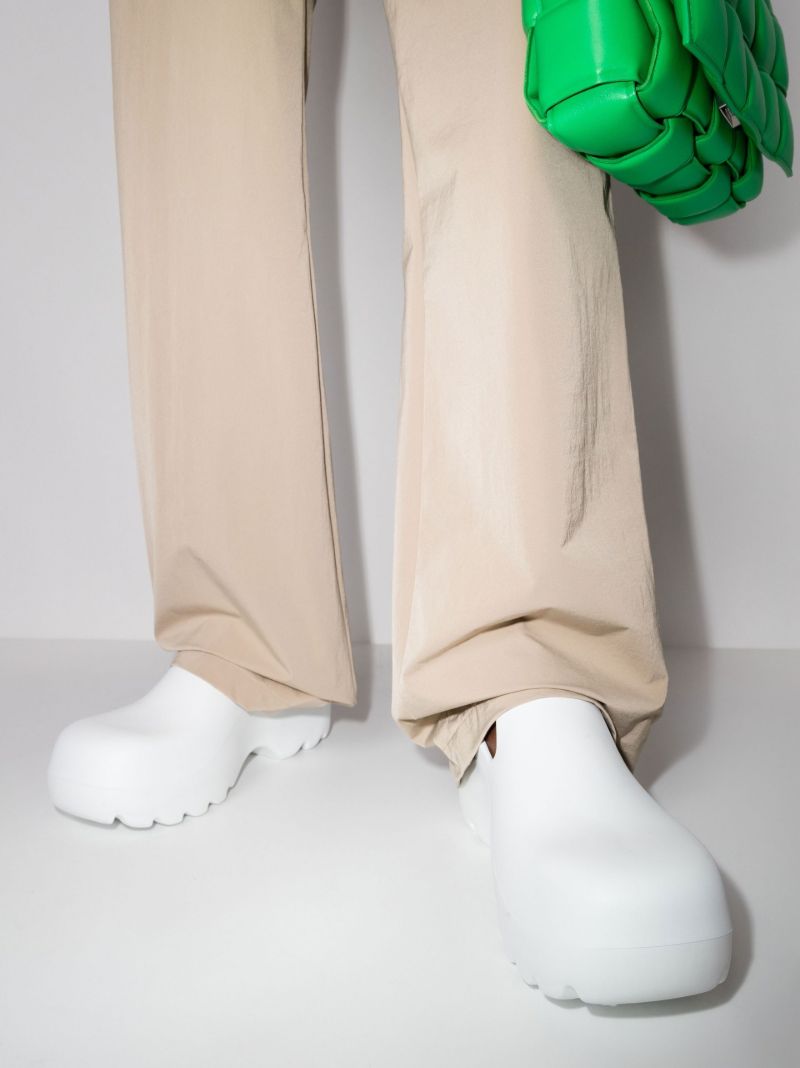 White Flash Rubber Clogs