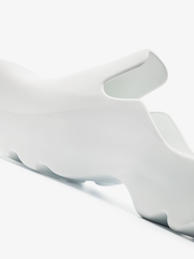 White Flash Rubber Clogs