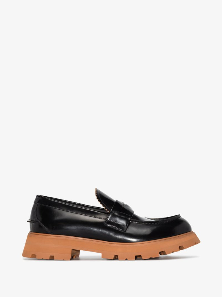 Black Leather Penny Loafers