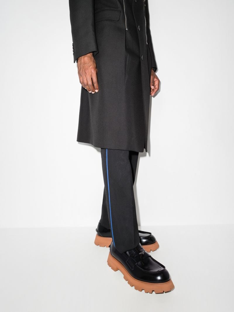 Black Leather Penny Loafers