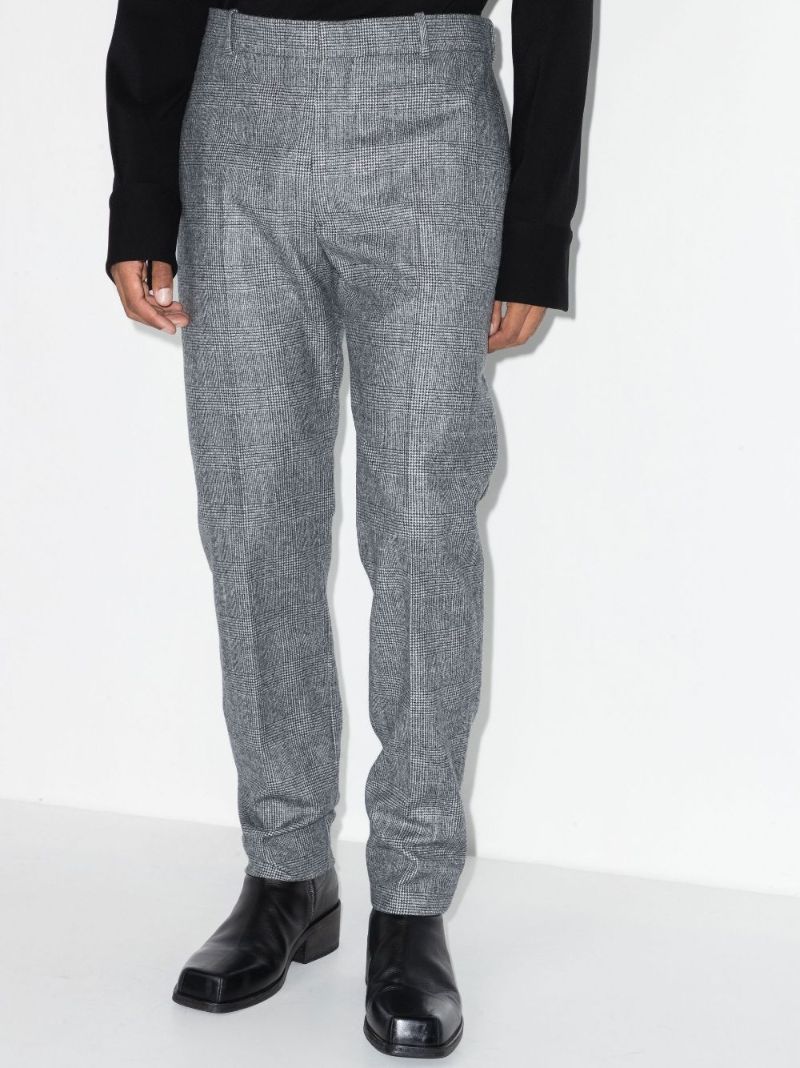 Grey Tailored Wool Trousers
