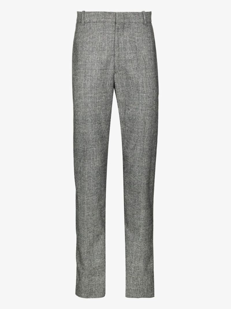 Grey Tailored Wool Trousers