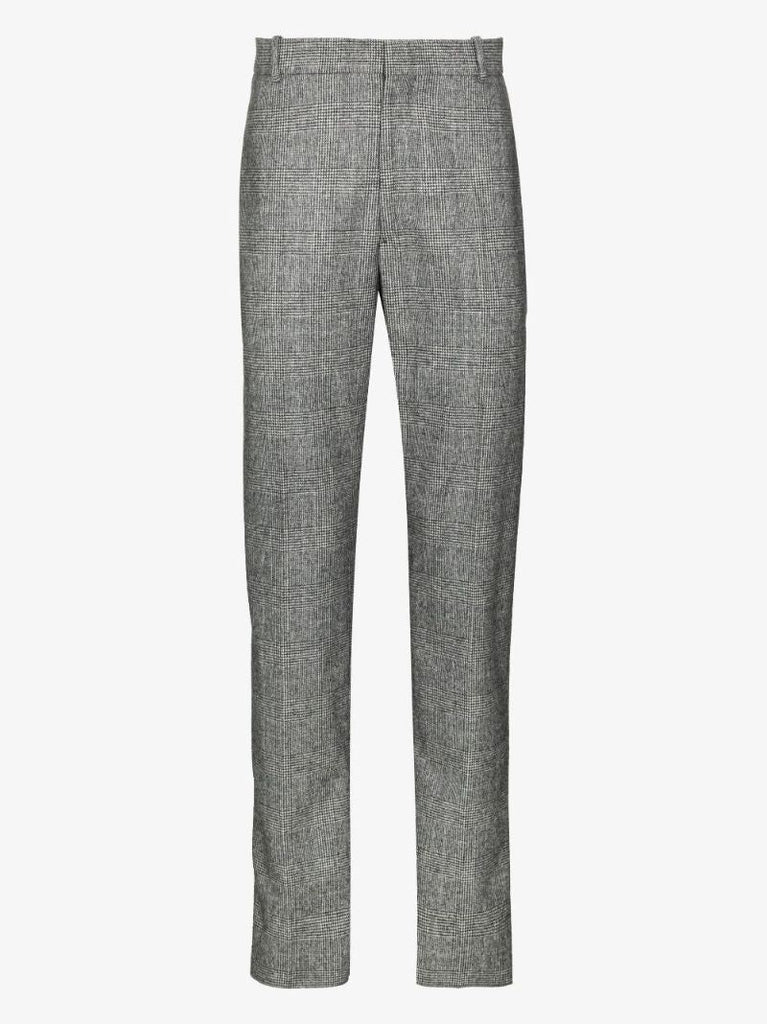 Grey Tailored Wool Trousers